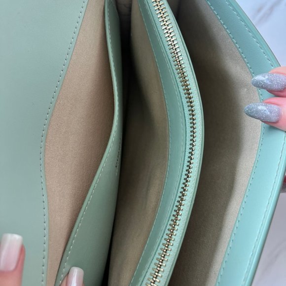 PINKO Classic Love One Bag Leather Mint-Green Limited Edition - Picture 6 of 6